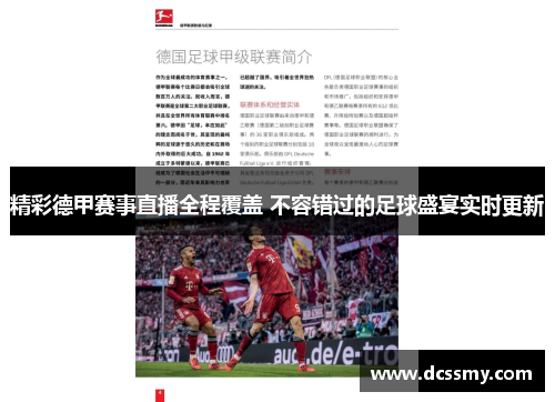精彩德甲赛事直播全程覆盖 不容错过的足球盛宴实时更新