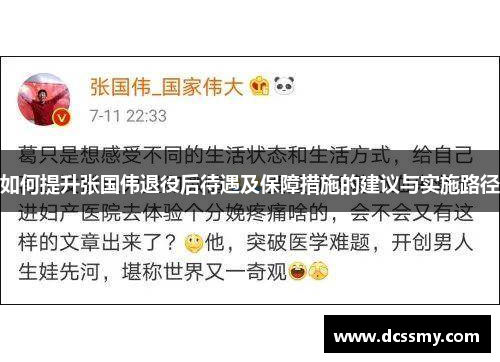 如何提升张国伟退役后待遇及保障措施的建议与实施路径